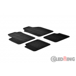 Original Gledring Passform Fußmatten Gummimatten 4 Tlg. - Fiat 500 2007-2012